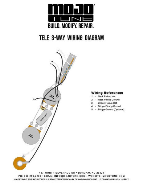 Pre-Wired Tele Premium Guitar Wiring Harness
